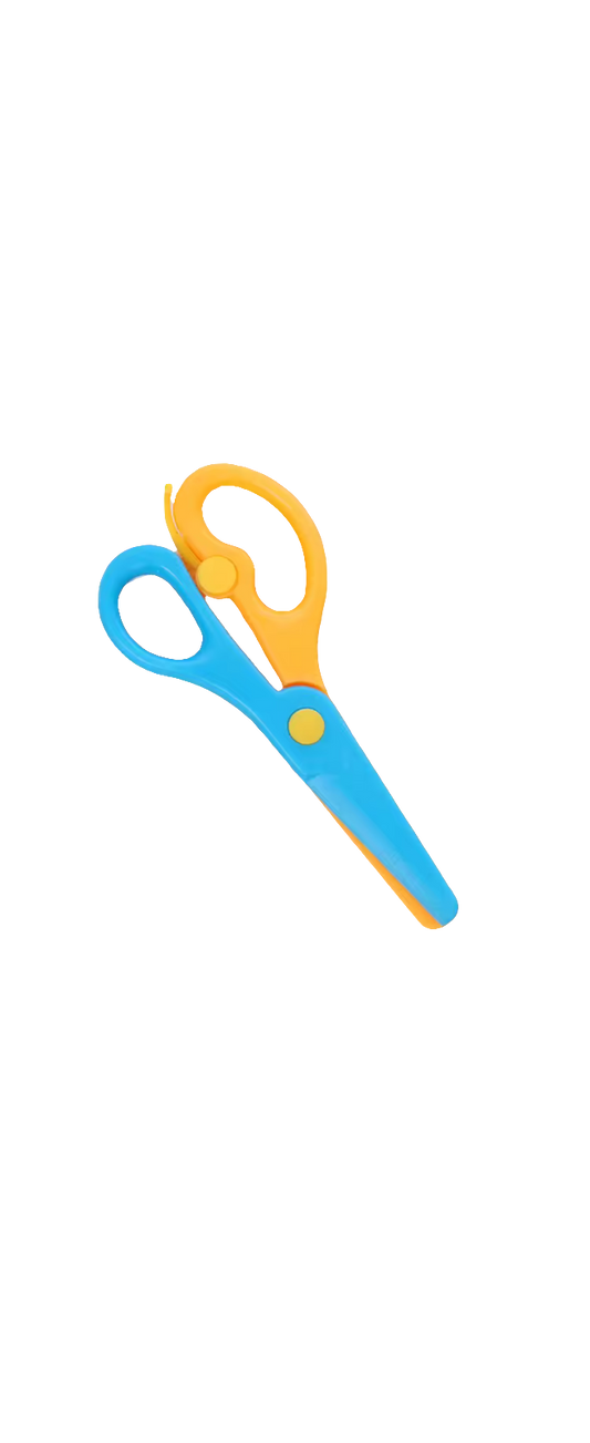 Cutie Cutz Safe Snip Scissors Yellow/Blue