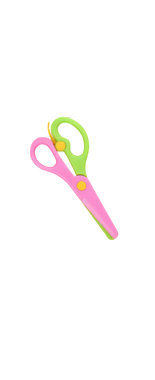 Cutie Cutz Safe Snip Scissors Green/Pink