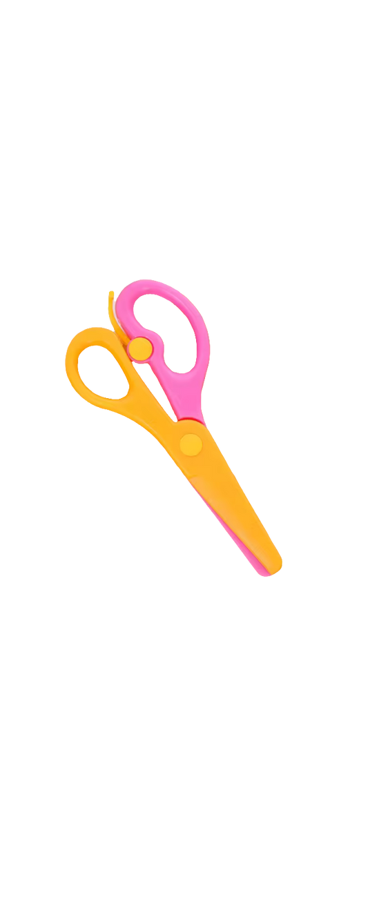 Cutie Cutz Safe Snip Scissors Yellow/ Pink